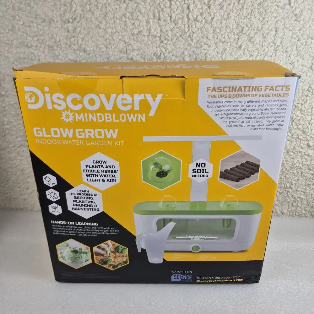 Discovery Mindblown Glow Grow Indoor Water Garden Kit STEM Kids Toy Ages 8+ - Picture 2 of 11